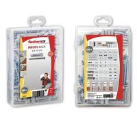 fischer 568732 - Tacos pared para diferentes usos, maletín Profi-box SX Plus 6-8 para fijar lámparas, cuadros, aires acondicionados, (100 unidades)