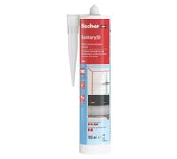 Fischer 58515 Silicona Sanitaria Transparente 280 Ml En Cartucho
