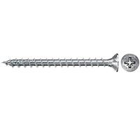 fischer 670404 Tornillos para Madera, Azul pasivado, 5,0 x 60