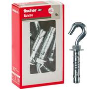 Fischer 71257 Tacos acero TA M 8 con gancho, diámetro 12 mm, M8 + gancio