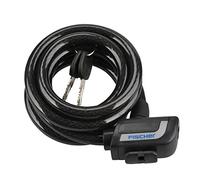 Fischer 85911 - Candado en Espiral (180 cm), Color Negro