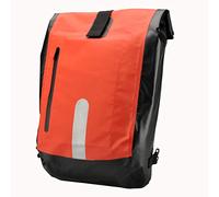 Fischer 86282 - Bolsa portaequipajes para Bicicleta con función Mochila, Material Impermeable, cómodo de Usar, con Bandas Reflectantes
