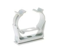 Fischer Abrazadera de plástico Scn 40 para tuberías, mangueras y tubo PVC – 25 unidades