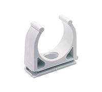 fischer - Abrazaderas Clip Rc Iec20. Abrazadera plastico para fijación de tuberías, manguera, tubo pvc (100 unidades)