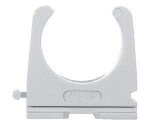 fischer - Abrazaderas Clip Rc Iec25. Abrazadera plastico para fijación de tuberías, manguera, tubo pvc (100 unidades)