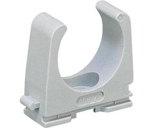 fischer - Abrazaderas Clip Rc Iec50. Abrazadera plastico para fijación de tuberías, manguera, tubo pvc (100 unidades)