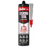 Fischer - Adhesivo Sellador MS Ultra Agarre Inmediato 300kg - Gris 290ml | Silicona Gris Pintable para Juntas, Ventanas y Bañeras | Resistente al Agua y Temperaturas Extremas