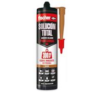 Fischer - Adhesivo Sellador MS Profesional 300kg - Marrón 290ml | Silicona Marrón Pintable para Juntas, Ventanas y Bañeras | Resistente al Agua y Temperaturas Extremas