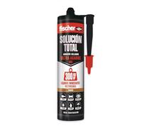 Fischer - Adhesivo Sellador MS Ultra Agarre Inmediato 300kg - Marrón 290ml | Silicona Marrón Pintable para Juntas, Ventanas y Bañeras | Resistente al Agua y Temperaturas Extremas