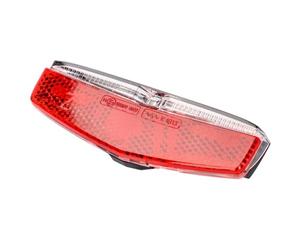 Fischer Adultos Dinamo lámpara LED Trasera portaequipajes, Rojo, One Size