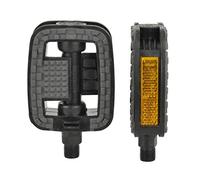 Fischer Adultos Tour plástico Antideslizante Pedales, Color Negro, One Size
