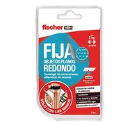 fischer - alfombrilla anti-deslizante redonda Sclm Fija Objetos Planos Redondo blíster de 1 ud para fijar objetos a la superficie, horizontal y vertical, reutilizable, adherente, fácil aplicación