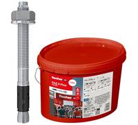 fischer Anclaje de perno FAZ II Plus 10/20 gvz en cubo, anclaje para cargas pesadas con alta capacidad de carga, 135 pernos de anclaje para fijaciones de cargas pesadas y estructuras de acero,