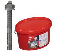 fischer Anclaje de perno FAZ II Plus 12/20 R en cubo, anclaje para cargas pesadas con alta capacidad de carga, pernos de anclaje para sujetadores de cargas pesadas y estructuras de acero, acero