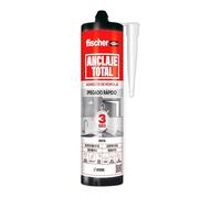 Fischer Anclaje Total - Adhesivo de montaje transparente rápido, secado 3 segundos, para interior y cristal, carga máxima 420 kg/m², 290 ml