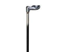 Fischer - Bastón de madera de haya, color negro, 80 cm de largo, hasta 94 cm, soporta hasta 100 kg