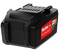 fischer - Batería recargable Fischer FSS-B - Batería (18 V, 4 Ah) con energía de iones de litio e indicador de capacidad integrada para verificar el estado de carga