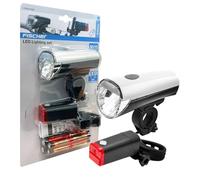 Fischer Beleuchtungs LED Leuchten Set 20/10 Lux iluminación, Rojo, Negro, Talla única