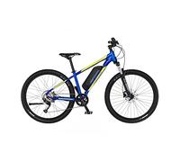 Fischer Bicicleta eléctrica Montis 2.1 Junior para Hombre y Mujer, RH 38 cm, Motor Trasero de 45 NM, batería de 48 V, Azul, 38 cm-418 WH