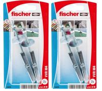 fischer| blister taco vuelco VVR M4 K- Tacos Compatibles con Placas de Yeso PLADUR®, escayola- colgar ventilador techos,lampara de techo. 2 uds. (Paquete de 2)