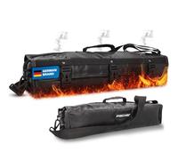 Fischer Bolsa de protección contra Incendios para baterías de Litio, Caja de Seguridad ignífuga hasta 1000 °C, Certificado DIN EN ISO 6940, con Paso de Cable, Descarga de Gases de combustión y Correa