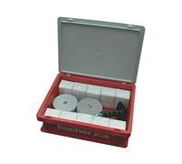 Fischer Box Bandelle, kit completo compuesto por 12 tiras de tela GWB, 2.000 clavos ED18, 1 Striker SZE, ideal para fijación de tuberías y cables, 71611, blanco, mediano