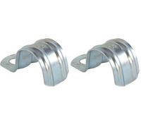 fischer | BSM-25mm de una pata grapas metalicas abrazaderas para tubos de agua, manguera o cable coaxial pared (50 unidades) (Paquete de 2)