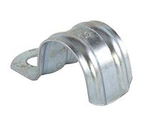 fischer | BSM-40mm de una pata grapas metalicas abrazaderas para tubos de agua, manguera o cable coaxial pared (25 unidades)