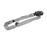 Fischer - Cadena con candado (Longitud 80 cm, diámetro 8 mm, Plata, 80)