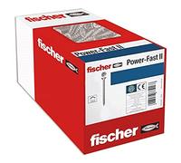 fischer caja de tornillos para madera rosca total, Cincado, 3,5x12