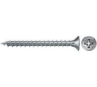 fischer caja de tornillos para madera rosca total, Cincado, 3x12