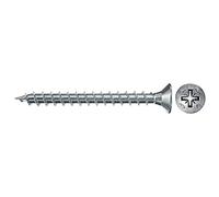 fischer caja de tornillos para madera rosca total, Cincado, 3x25