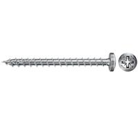 fischer caja de tornillos para madera rosca total, Cincado, 5x50