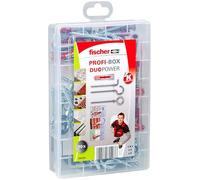 fischer - Caja surtida de tacos Duopower 6x30 y 8x40, incluye alcayatas 4,5x47 y 5,5x58, hembrillas abiertas de 4,5x63 y 5,5x77, y hembrillas cerradas de 4,5x63 y 5,5x77 (70 uds)