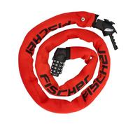 FISCHER Candado antirrobo para bicicleta de neopreno con combinación de 130 cm