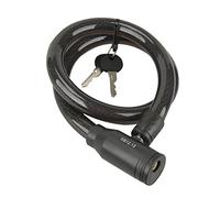 Fischer Candado de Cable, Longitud 80 cm, 18 mm de diámetro, Unisex, Seilschloss, Negro, 180