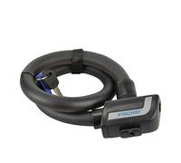 Fischer Seilschloss Candado de Cuerda (85 cm de Largo, 23 mm de diámetro), Unisex Adulto, Negro, 85