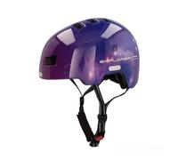 FISCHER Casco de Bicicleta BMX Plus Explorer, S/M, 54-59 cm, Color Negro, con luz LED Trasera integrada