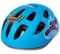 Fischer Casco Infantil para Bicicleta, Casco Juvenil Comic, S/M, 55-59 cm, Azul, Carcasa EPS de Alta Resistencia, Certificado TÜV