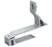 Fischer CH 30-53 AL - 20 ganchos con pinza para paneles solares, instalación rápida a presión sin taladrar en techos inclinados de tejas, 571970