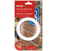 fischer - cinta de doble cara Sclm (blíster de 3 m) para pegar e instalar permanentemente, multifunción, de alto rendimiento, sin agujeros, fácil aplicación, posibilidad desmontaje rápido