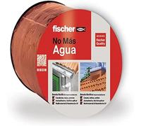 fischer - Cinta de goma de butilo impermeable autoadhesiva 10x10cm para tejado, reparar canalones, chapas, desagües, color Teja