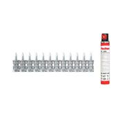 fischer - Clavos para Disparo 20mm con Gas Incluido, para clavadora electrica de Clavos FGC 100, Aptos para hormigón (< C 30/37), ladrillo Macizo y mampostería, 1.008 uds, Gris