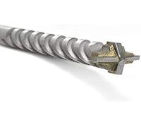 Fischer - D-SDX Broca cilíndrica de cuatro puntas para mampostería, hormigón y piedra - Punta de carburo de tungsteno - Para taladro común y giratorios, 545699