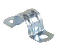 fischer de dos patas para fijación de cables y tubos de cobre, Gris, Hierro o plástico de 42 mm, Grapa Doble Bsmd-42