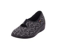 Fischer Dora, Zapatillas de Estar por casa Mujer, Negro (Schwarzbunt 229), 37 EU