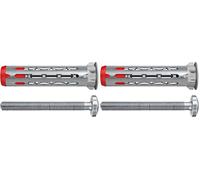 Fischer DuoHM - Tobillo bimaterial para cuerpo hueco, 4 x 55, con tornillo de cabeza cilíndrica, huella PZ - Bolsa de 20 (Paquete de 2)