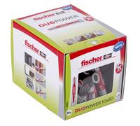 Fischer duopower 10 x 80, caja redonda con 25 tacos fischer universale