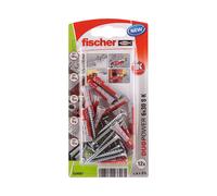 Fischer Duopower Taco + Tornillo Ø6 x 30 mm + Ø4,5 x 40 mm Blister 12 uds