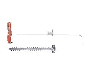 fischer Duotec 539025 10 S PH - Taco basculante con tornillo panhead, 2 componentes, tacos para fijación en yeso, fibra de yeso, placas de madera y acero, etc., tacos y 25 tornillos, color gris y rojo
